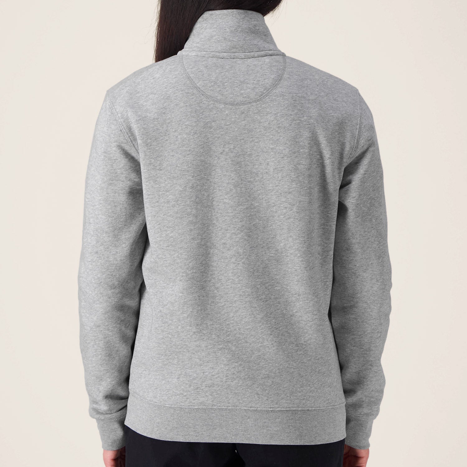 Sweatshirt mit Reißverschluss und Stehkragen
