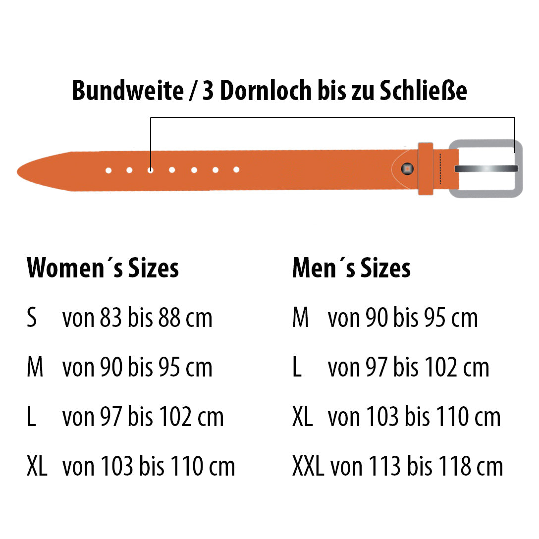 Greenbelts Gürtel ALICE braun (Breite 3 cm)