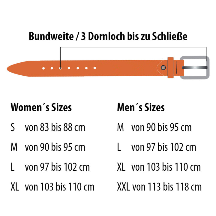 Greenbelts Gürtel ALICE braun (Breite 3 cm)