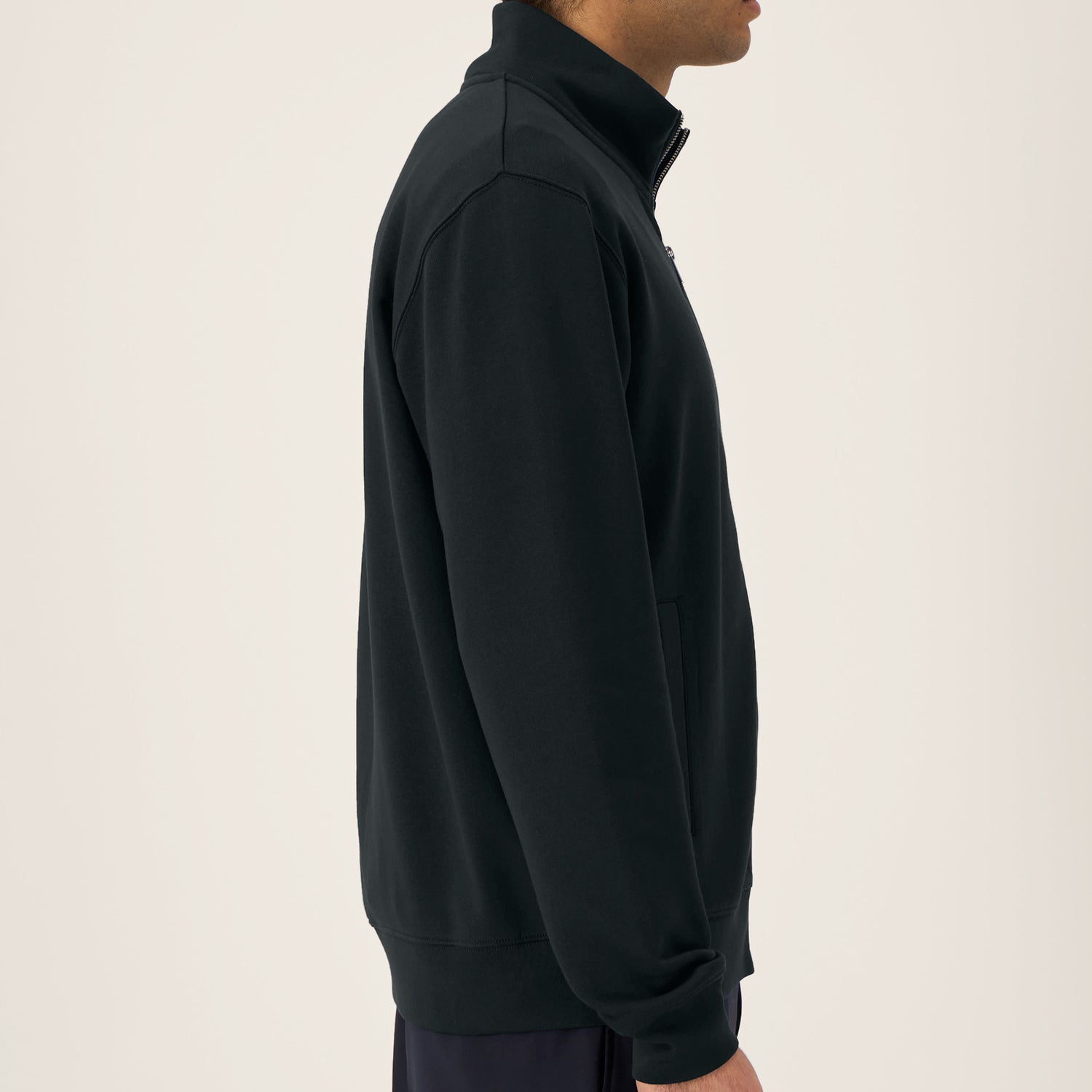 Sweatshirt mit Reißverschluss und Stehkragen