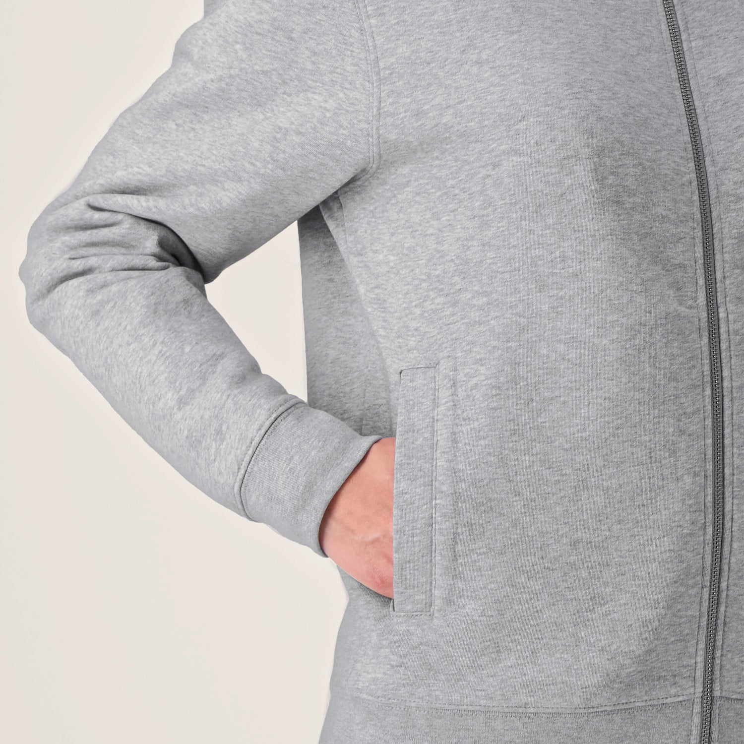Sweatshirt mit Reißverschluss und Stehkragen