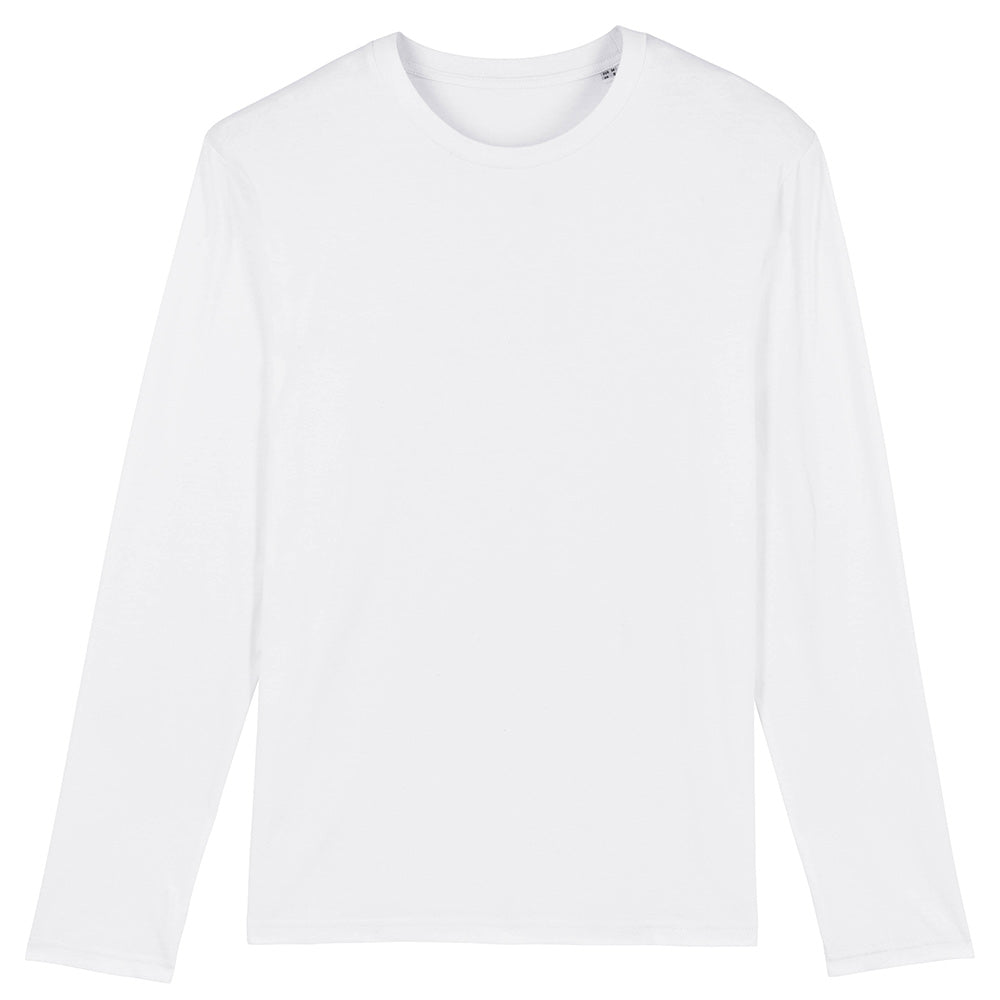 Herren T-Shirt Langärmlig - Weiß