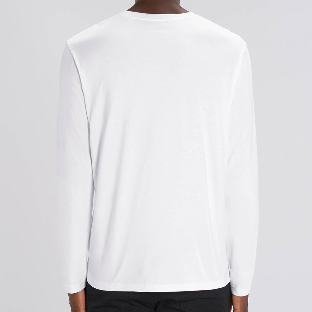 Herren T-Shirt Langärmlig - Weiß