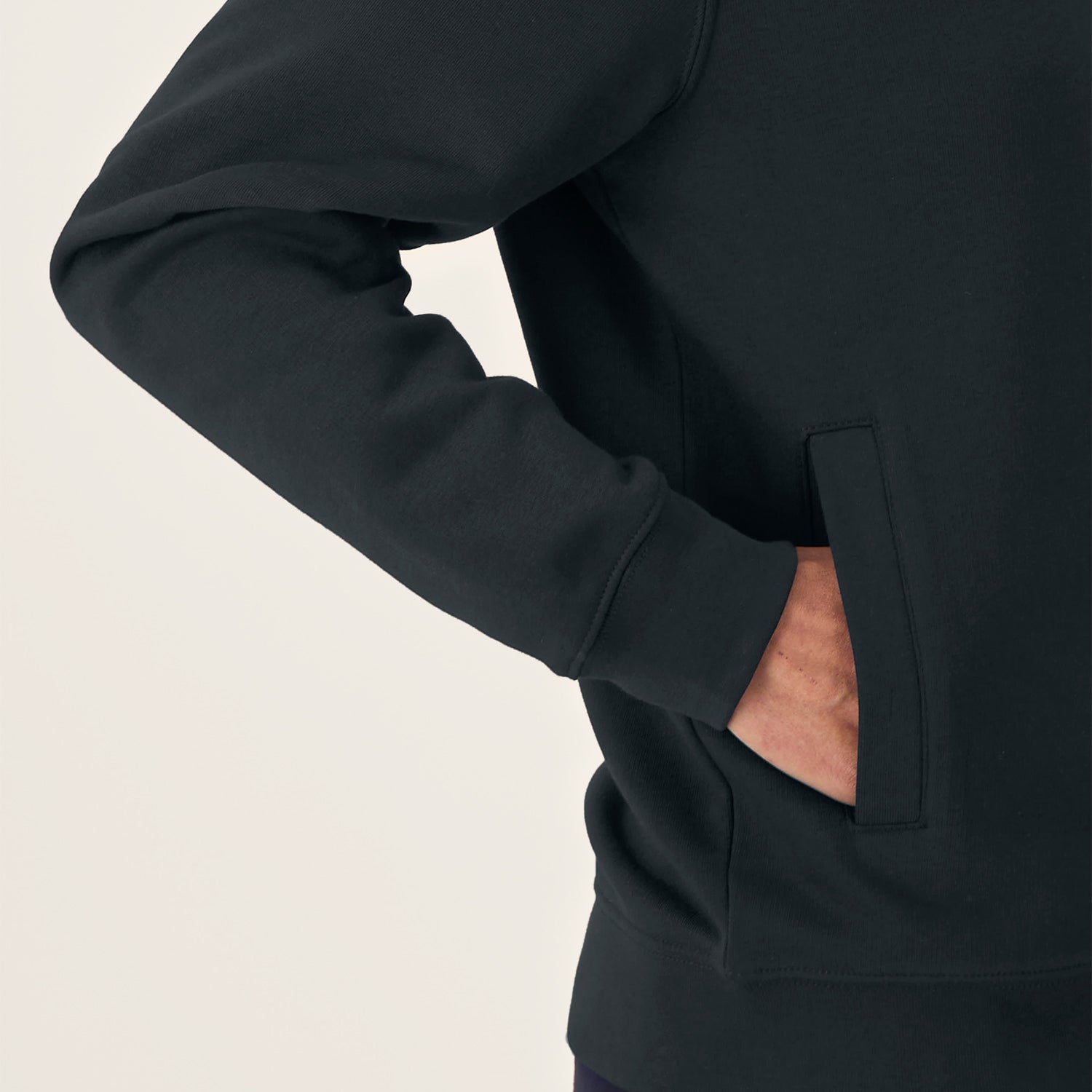 Sweatshirt mit Reißverschluss und Stehkragen