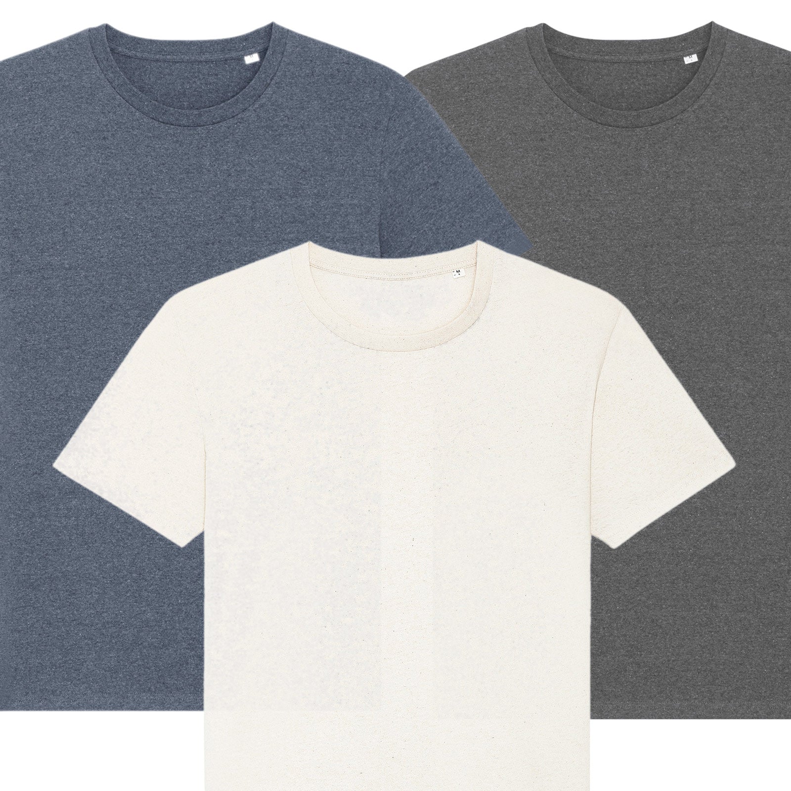 T-Shirt aus recycelter Baumwolle (Unisex) 3  Farben SET