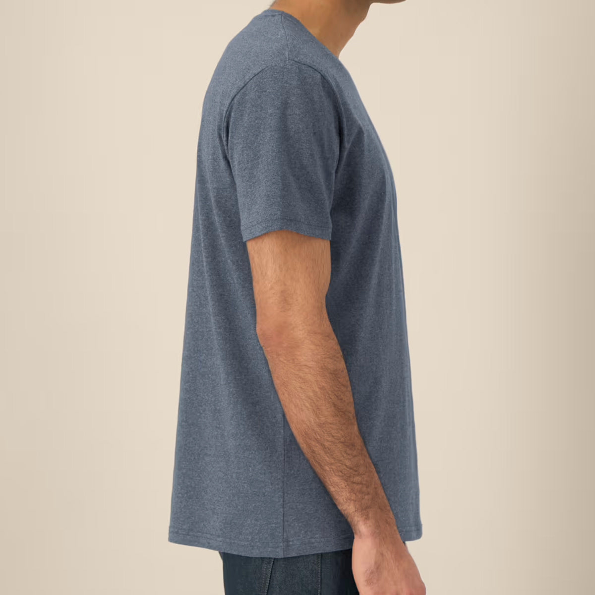 T-Shirt aus recycelter Baumwolle - Navy (Unisex)