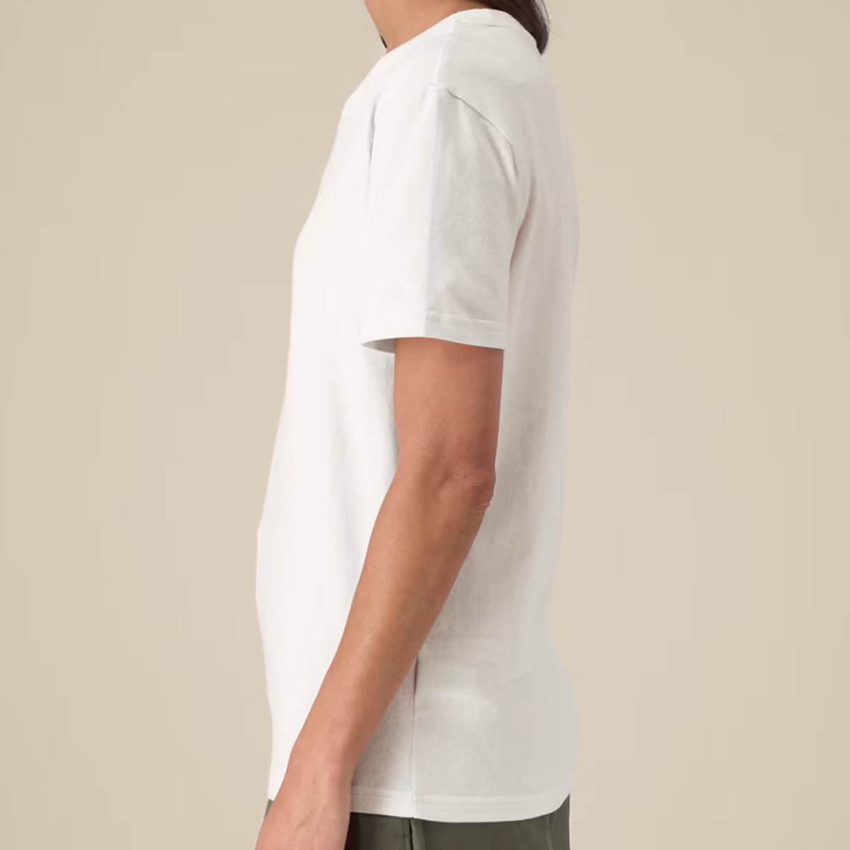 T-Shirt aus recycelter Baumwolle -Weiss (Unisex)