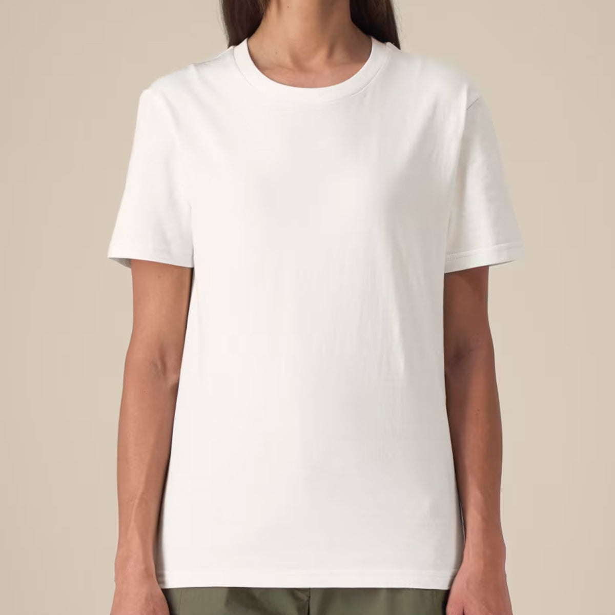 T-Shirt aus recycelter Baumwolle -Weiss (Unisex)