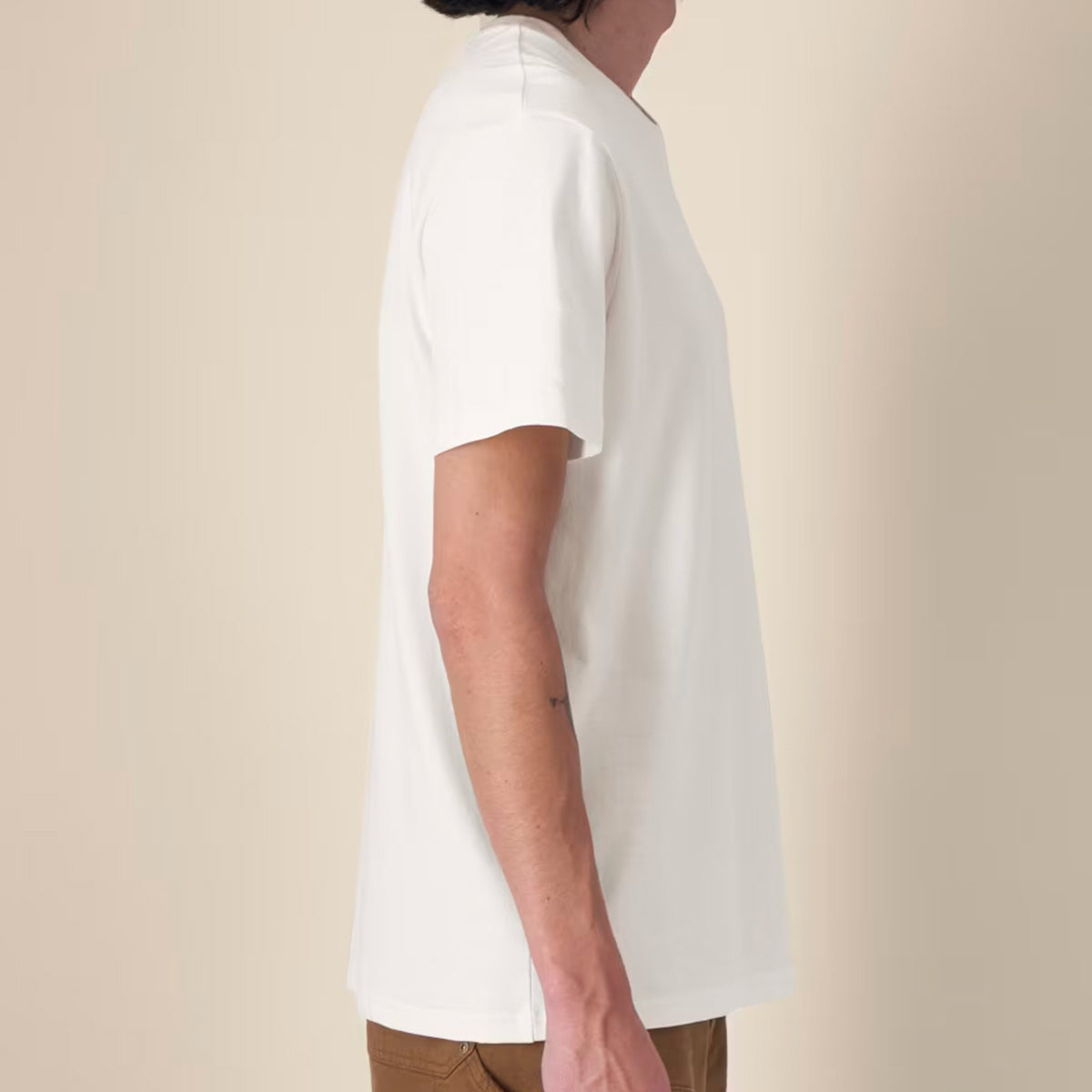 T-Shirt aus recycelter Baumwolle -Weiss (Unisex)