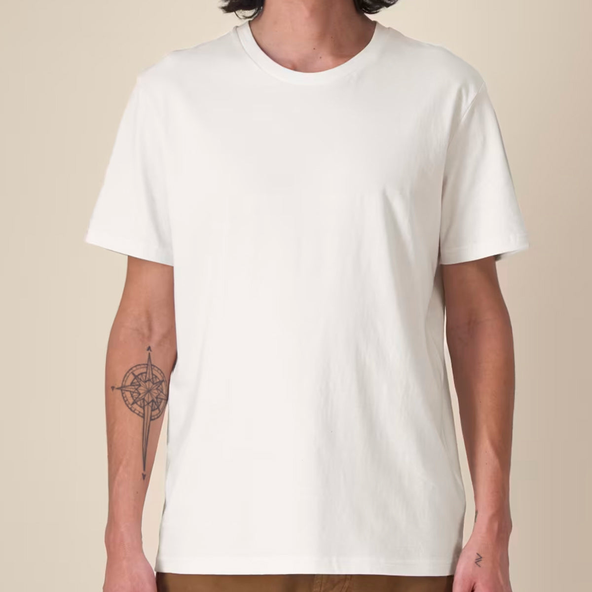 T-Shirt aus recycelter Baumwolle -Weiss (Unisex)