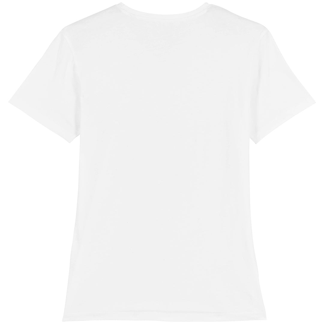 Herren T-Shirt weiß mit V-Kragen