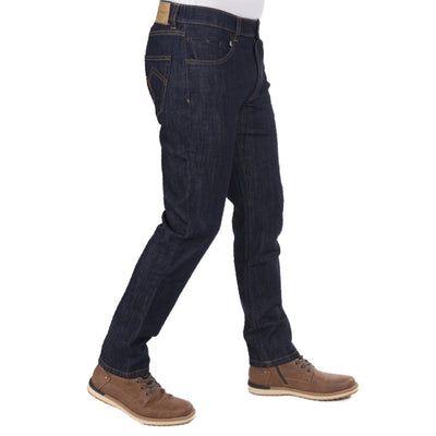 Eine Abbildung einer Bio-Jeans von Fairjeans, einem Hersteller von nachhaltigen Jeans. Das Produktfoto zeigt eine Herrenjeans in Regular Fit mit geradem Schnitt und betont die umweltfreundliche Produktion und die hohe Qualität des Produkts.