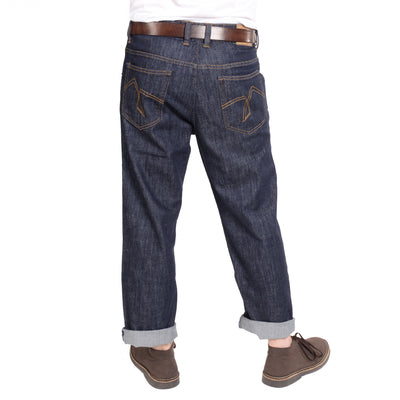 Fairjeans Herren-Jeans: Weit geschnittene Loose-Fit-Jeans aus Bio-Baumwolle, bequem und umweltfreundlich
