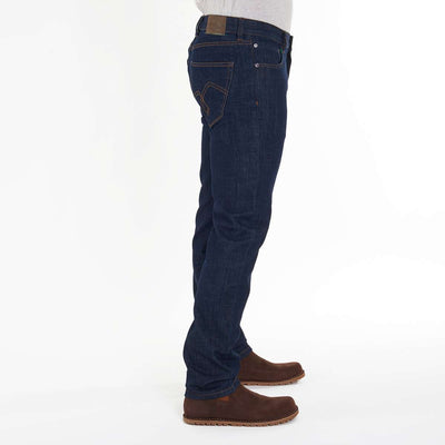 Ein Bild einer nachhaltigen Jeans von Fairjeans, hergestellt aus biologisch angebauter Baumwolle und in gerader Passform. Das Produktfoto zeigt die Jeans von vorne und betont ihre hohe Qualität und Nachhaltigkeit.
