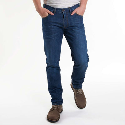 Fairjeans Herren-Jeans: Bequeme Gerade, Used-Look, 100% Bio-Baumwolle, ohne Elasthan