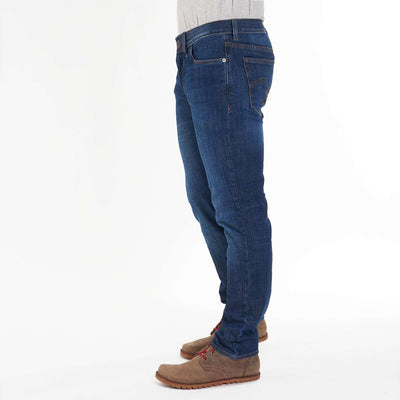 Fairjeans Bio-Jeans: Körperbetonte Slim Fit Passform, Bio-Baumwolle, leichter Used-Look"