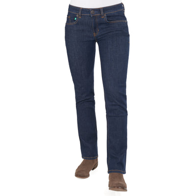 Damen Regular Fit Jeans von fairjeans: Bequeme Bundweite und gerader Beinverlauf aus Bio-Baumwolle - nachhaltig und bequem.